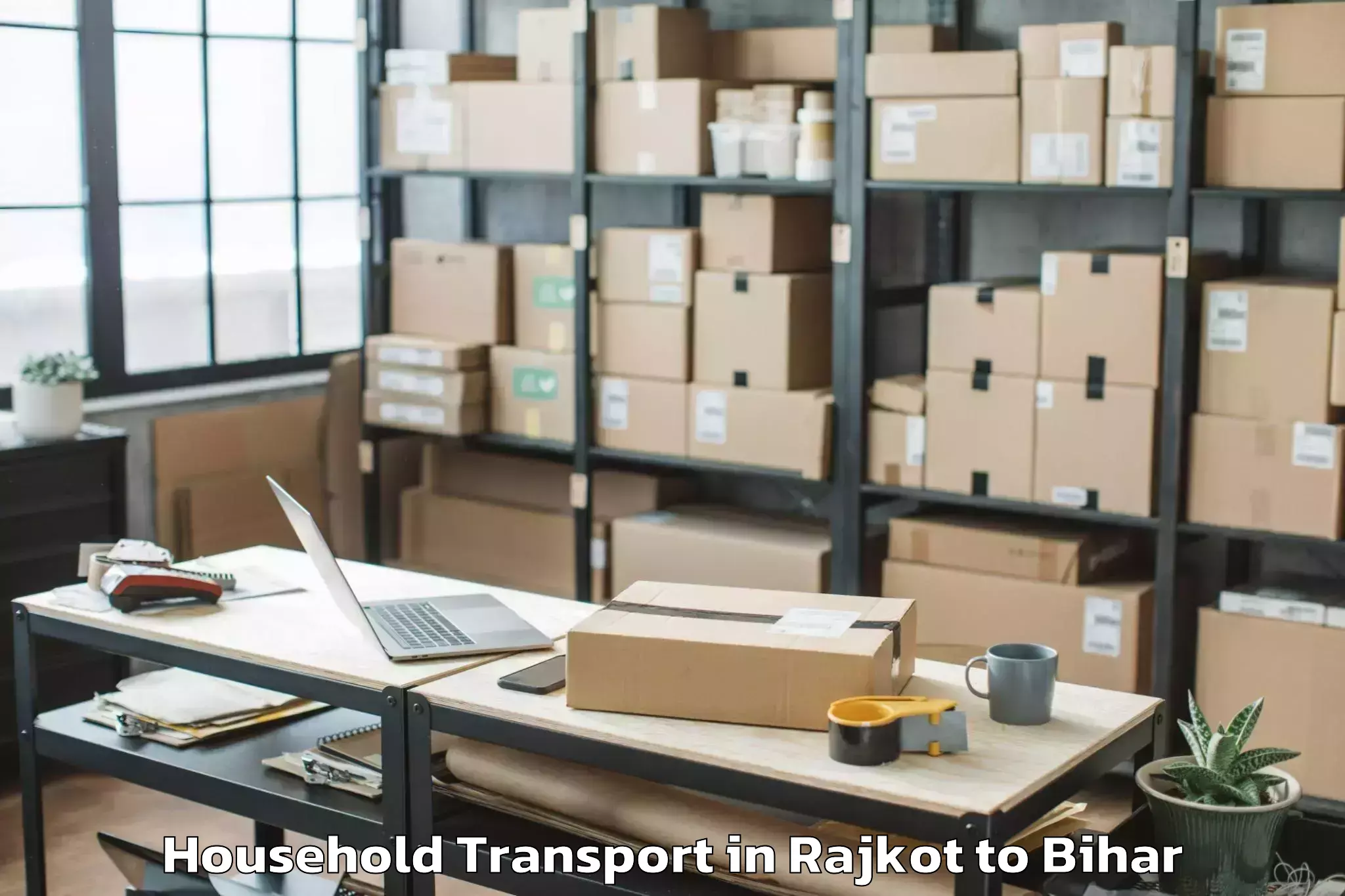 Book Rajkot to Jha Jha Household Transport Online